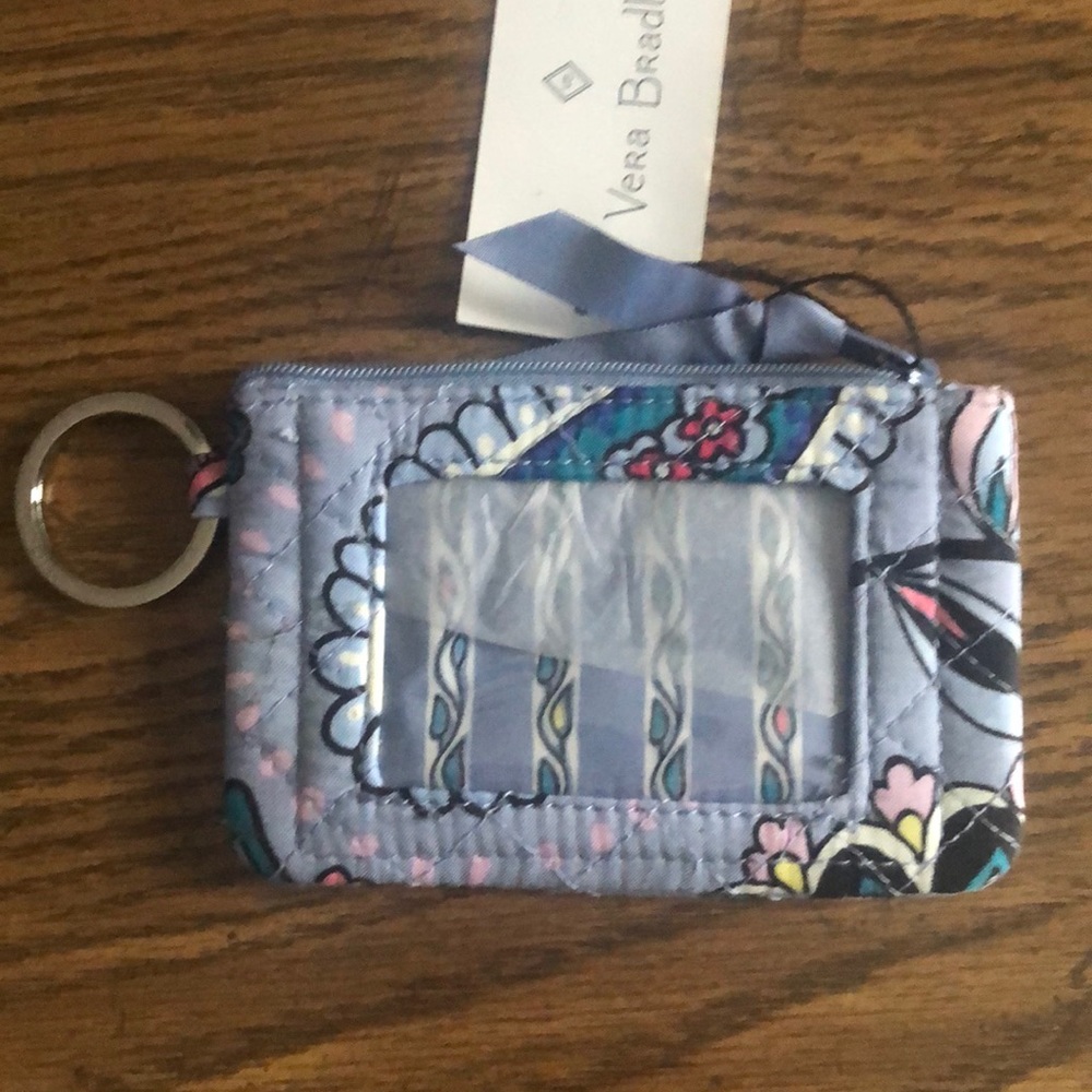 Vera Bradley keychain mini wallet